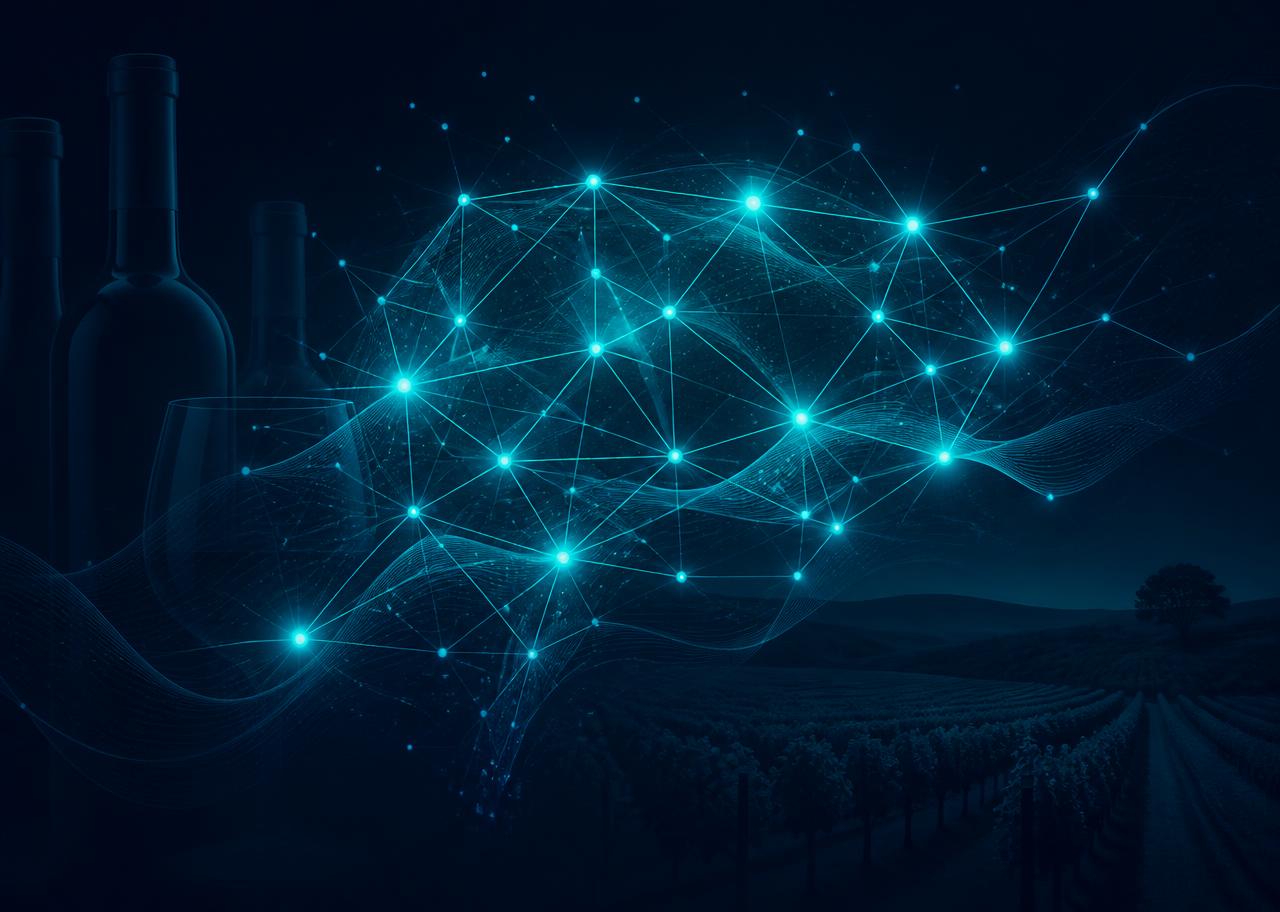 Representación del asistente de inteligencia artificial para bodegas